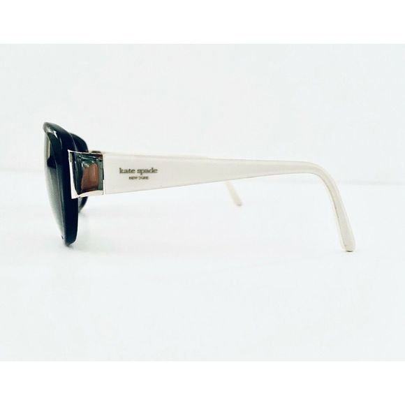 Kate Spade Black Oval Frame White Pearl Temples